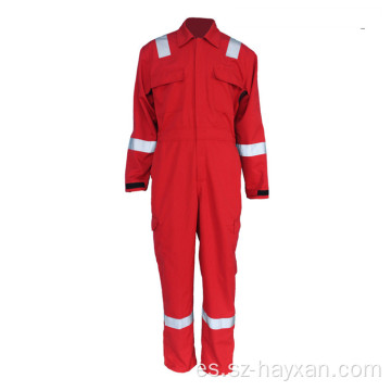 Uniforme de bombero con ropa de trabajo con cinta reflectante